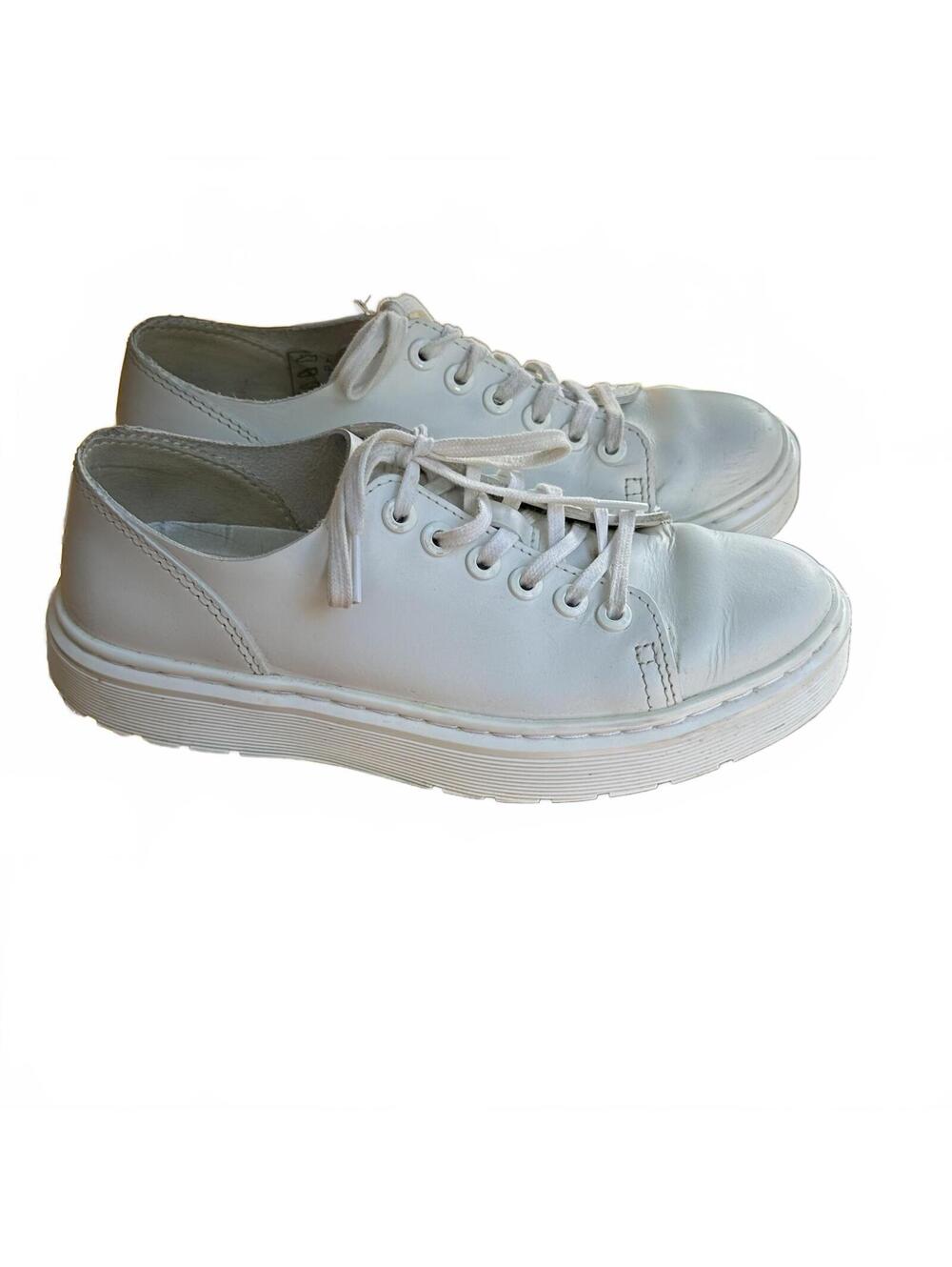Dr Martens Dante Venice Shoes Womens 6 Men’s 7 White Leather Casual Sneakers